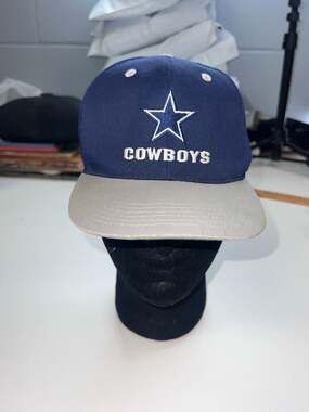 Vintage Dallas Cowboys Youth Snapback Hat NFL Embroidered Blue Grey Cap